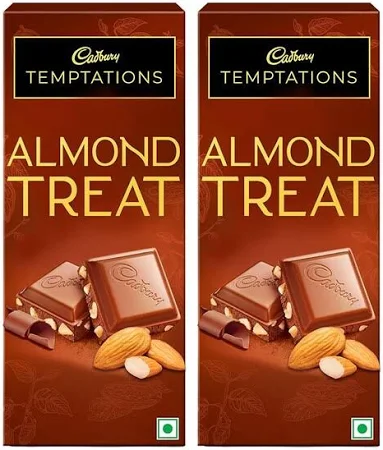 Cadbury Temptation Almond Treat Chocolate, 72g (Pack of 2)